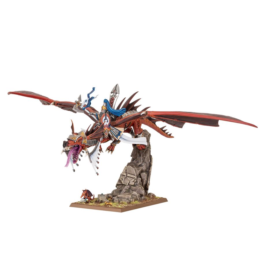 High Elf Realms Lord or Mage on Dragon
