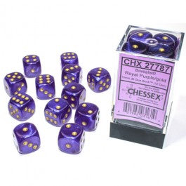 Chessex 16mm Royal Purple & Gold 12ct Borealis