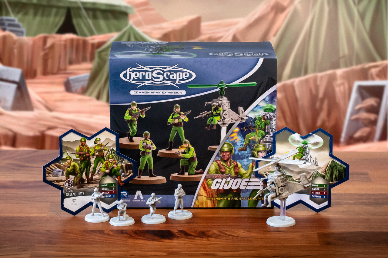 G.I. Joe Heroscaape: Greenshirts & Battle Copter Common Army Expansion
