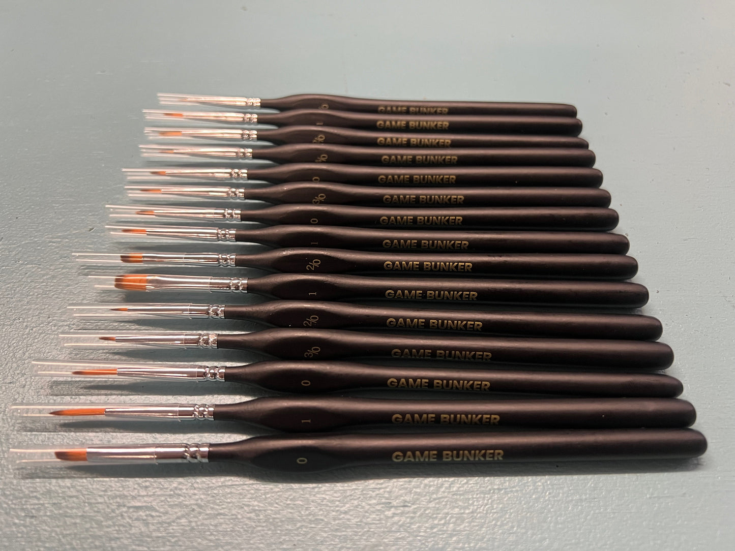 Game Bunker 15 Medium Duty Miniature Paint Brush Assortment