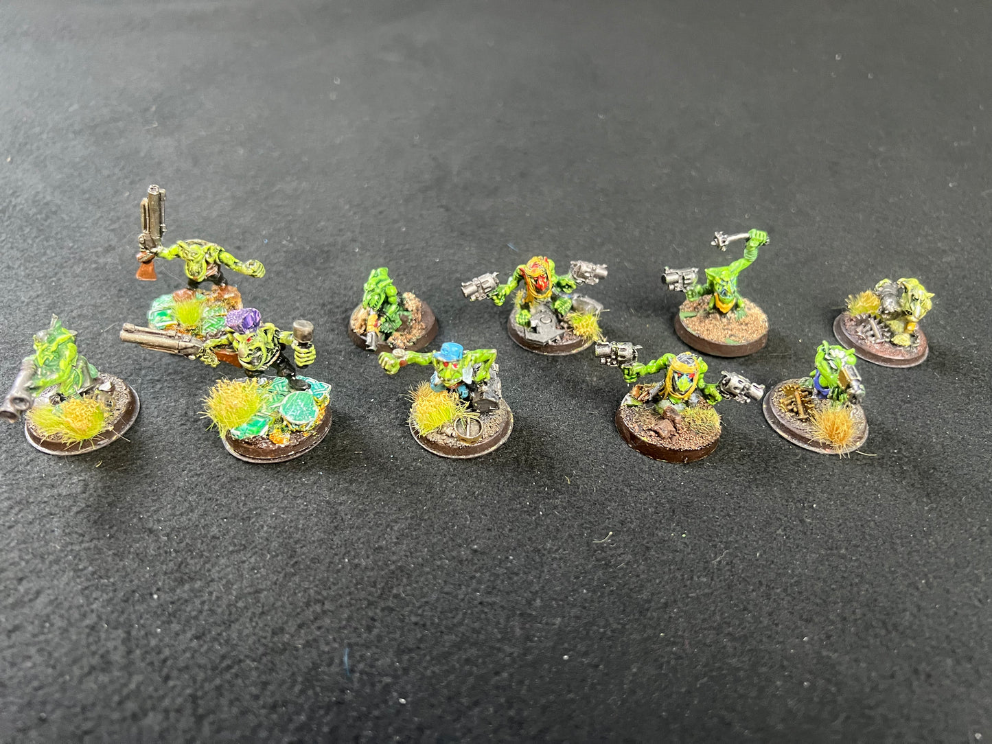 10x Metal Painted Ork Grots (group 1) Warhammer 40k