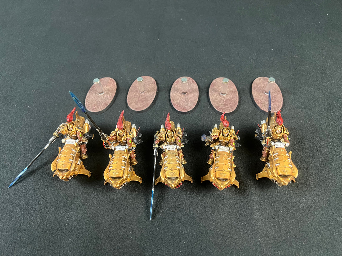 Painted 5x Dawneagle Jetbike Warhammer 40k 3
