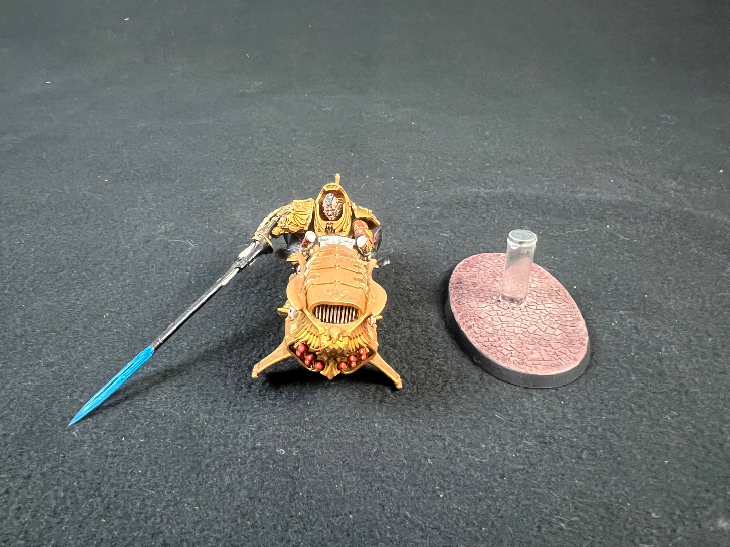 Painted Shield Captain on Dawneagle Jetbike Warhammer 40k