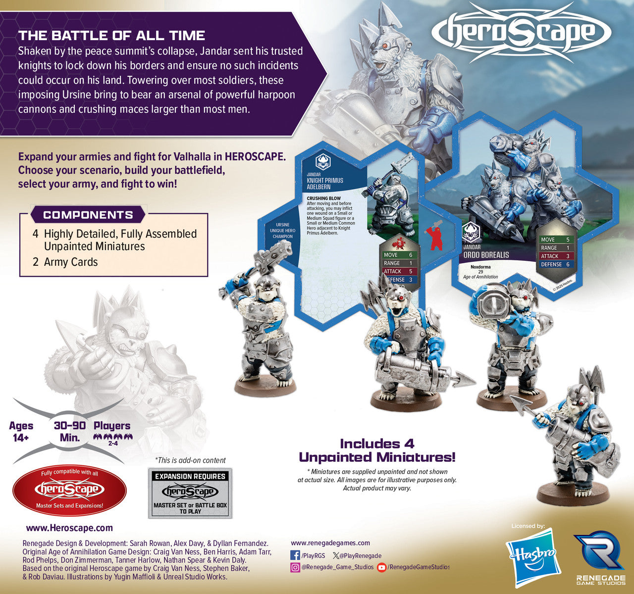 Rising Tide Knight Primus Adelbern & Ordo Borealis Heroscape