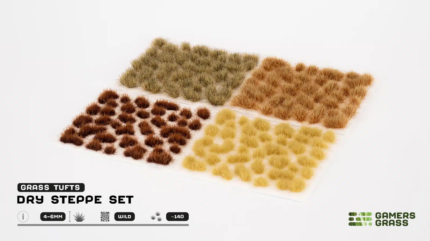 Dry Steppe Tuft Set Gamers Grass Assortment