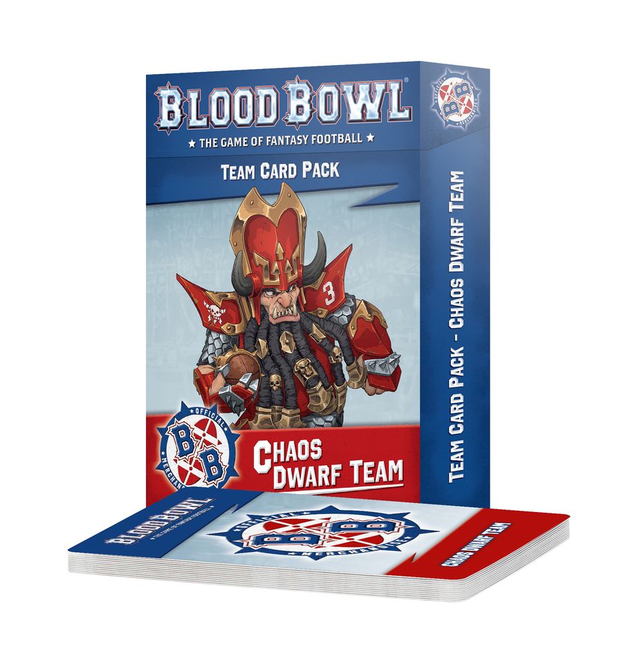 Blood Bowl Chaos Dwarf Team Card Pack