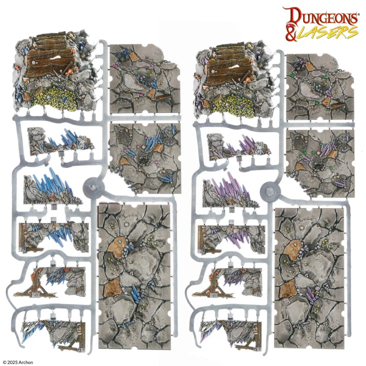 Deep Mines Prismacast Dungeons & Lasers Pre Painted Terrain