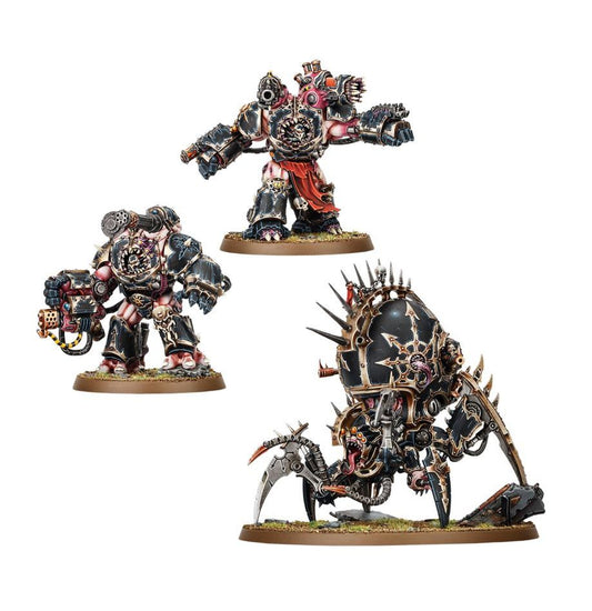 Chaos Space Marine Warpforged Obliterators & Venomcrawler