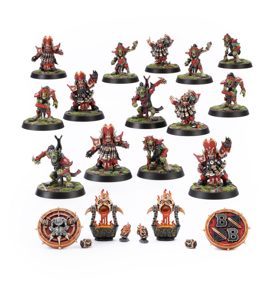 Blood Bowl Chaos Dwarf Zharr-Naggrund Ziggurats