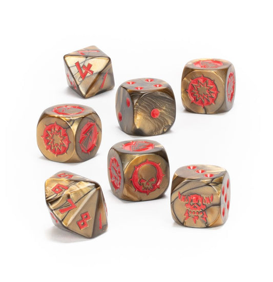 Blood Bowl Chaos Dwarf Dice Set