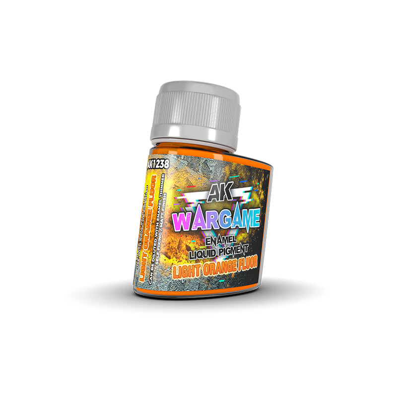 Light Orange Fluor AK Wargame Fluorescent Liquid Pigment