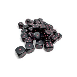 Chessex 12 mm Black & Pink 36ct Opaque