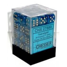 Chessex 12 mm Purple & Gold 36ct Phantom