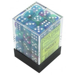 Chessex 12 mm Waterlily & White 36ct Festive