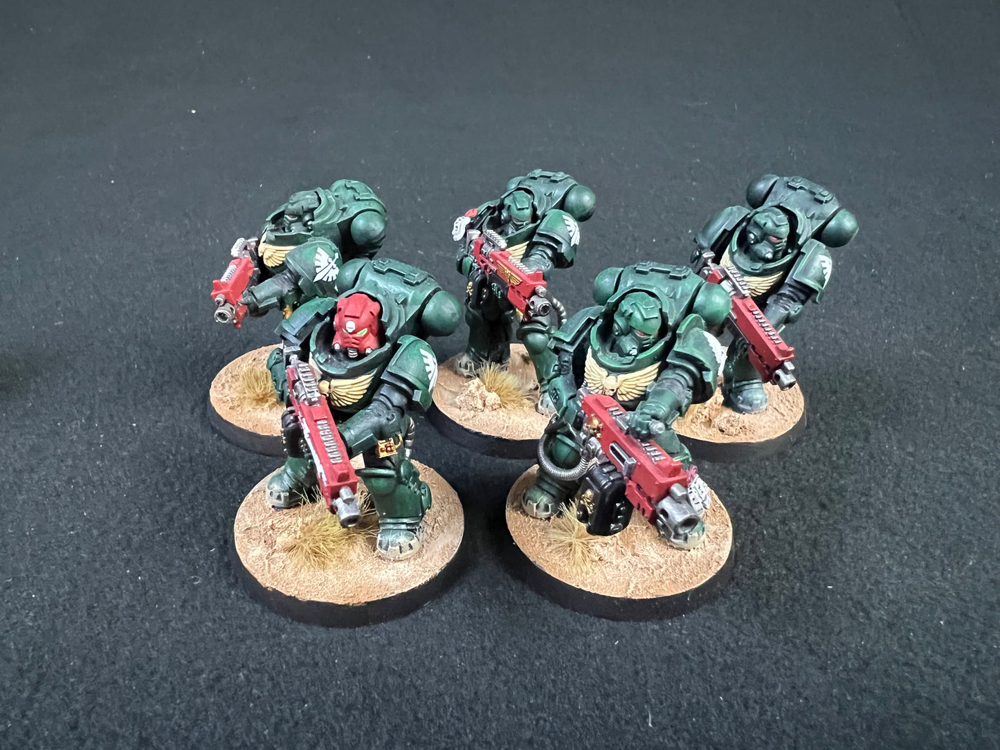Painted Dark Angels Army Warhammer 40k