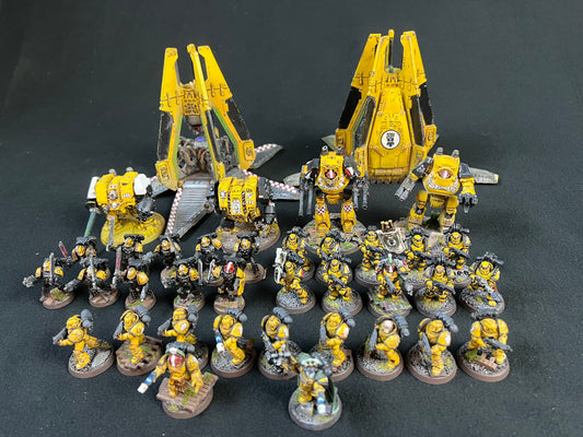 Painted Imperial Fists Army Warhammer 30k