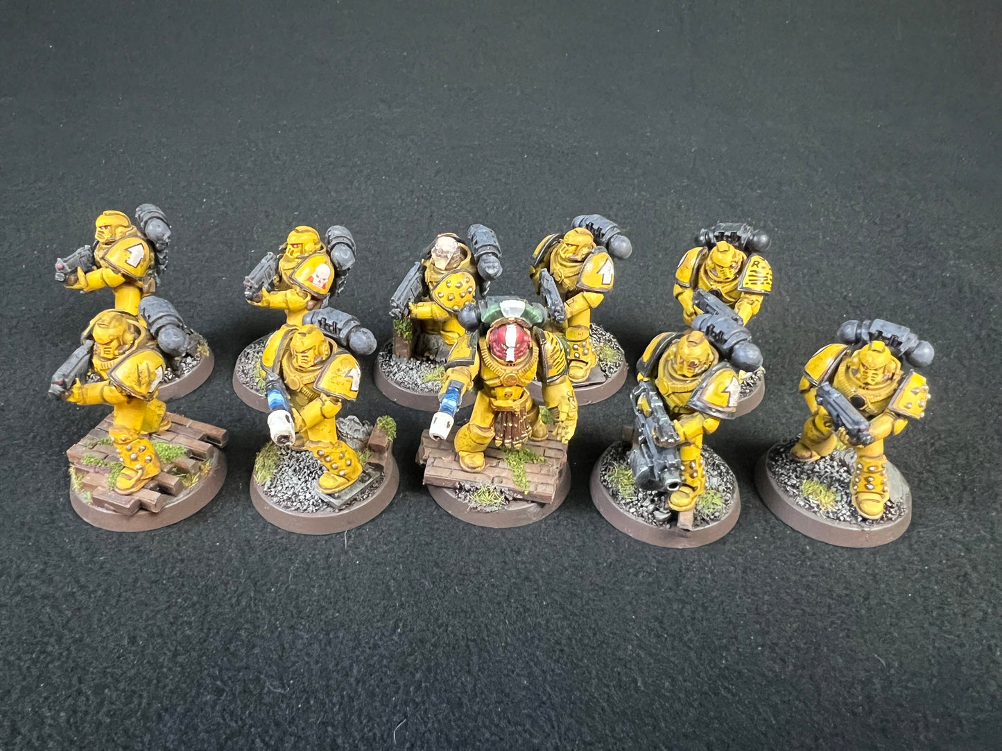 Painted Imperial Fists Army Warhammer 30k