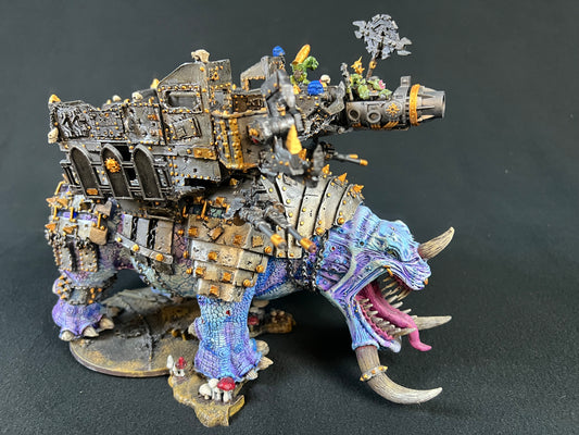 Painted Ork Gargantuan Squiggoth Warhammer 40k