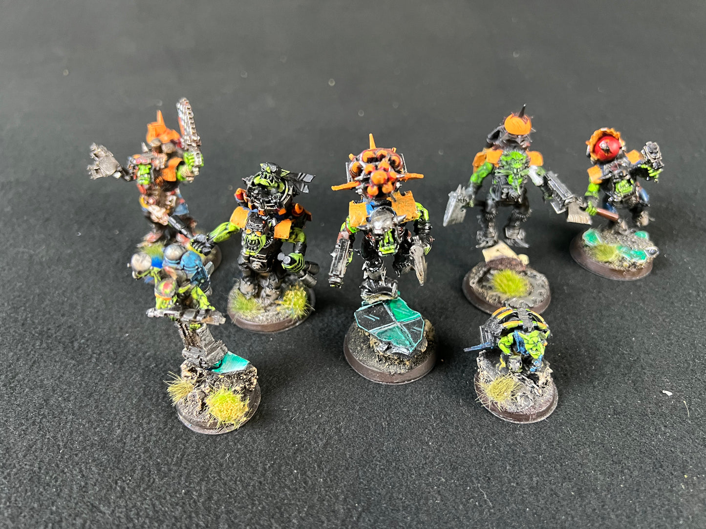 5x Painted Ork StormBoyz (group 2) Warhammer 40k