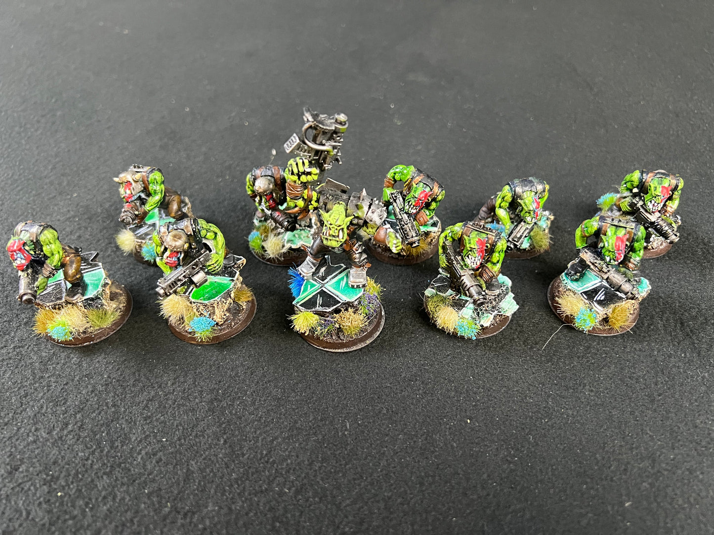 10x Painted Ork Boyz (group 1) Warhammer 40k