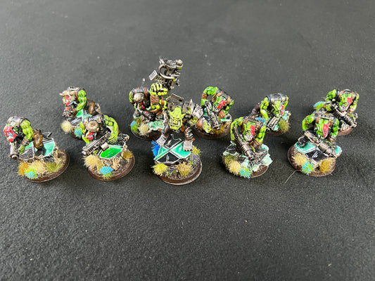 10x Painted Ork Boyz (group 1) Warhammer 40k
