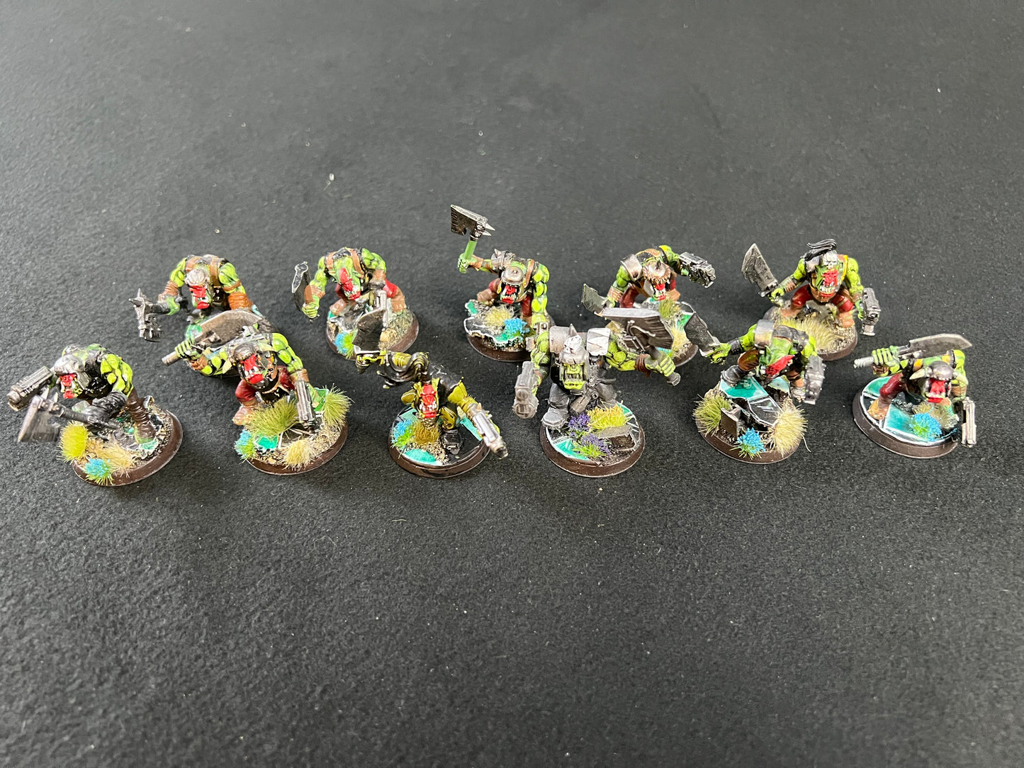 10x Painted Ork Boyz (group 2) Warhammer 40k