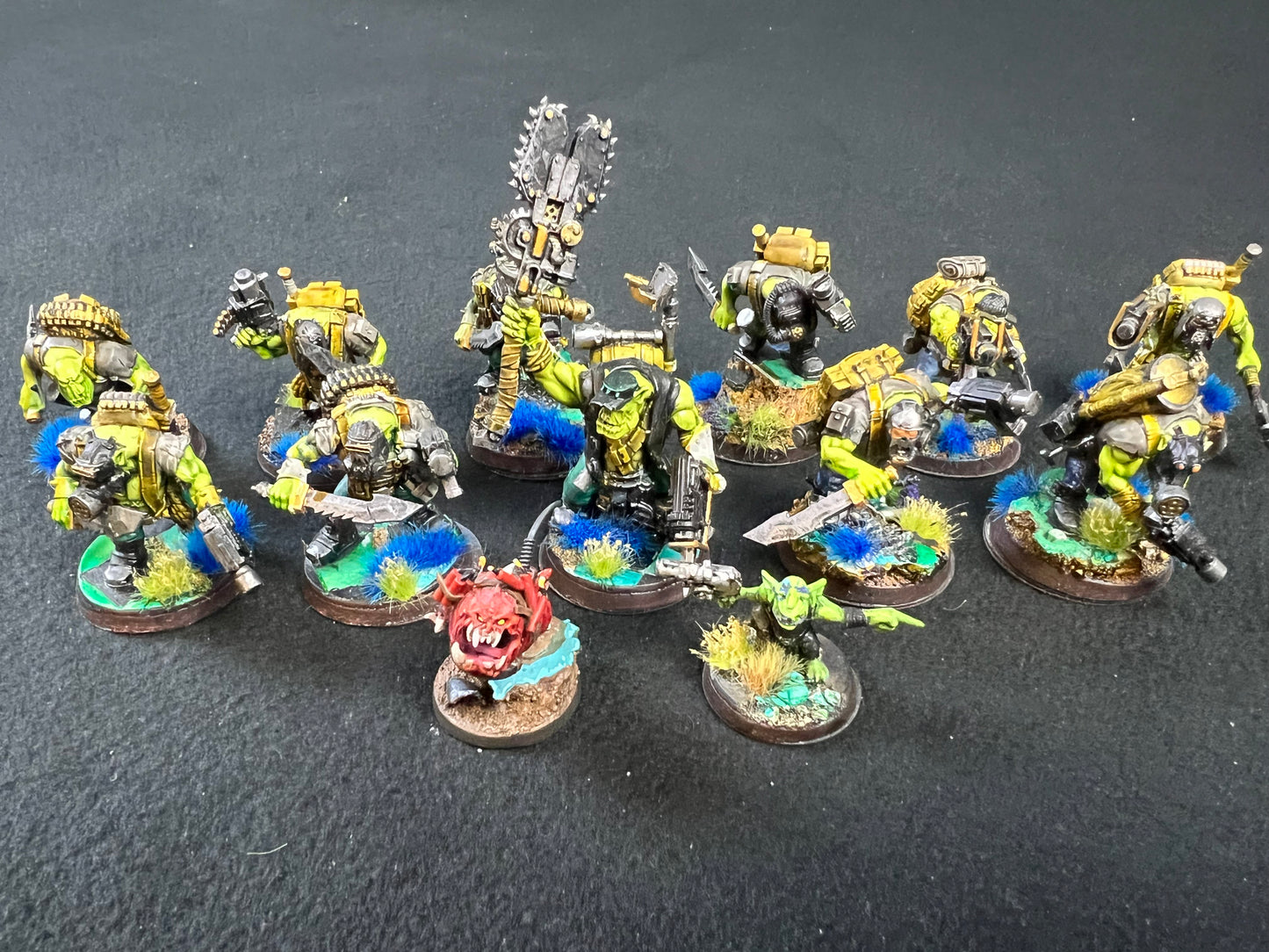 13x Painted Ork Kill Team Kommandos (group 1) Warhammer 40k