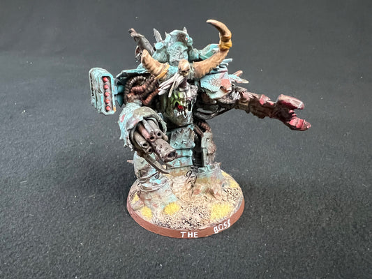 Painted Ork Warboss in Mega Armour (group 2) Warhammer 40k