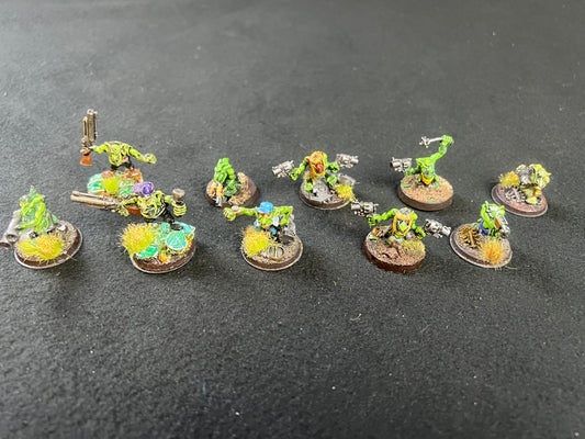 10x Metal Painted Ork Grots (group 1) Warhammer 40k
