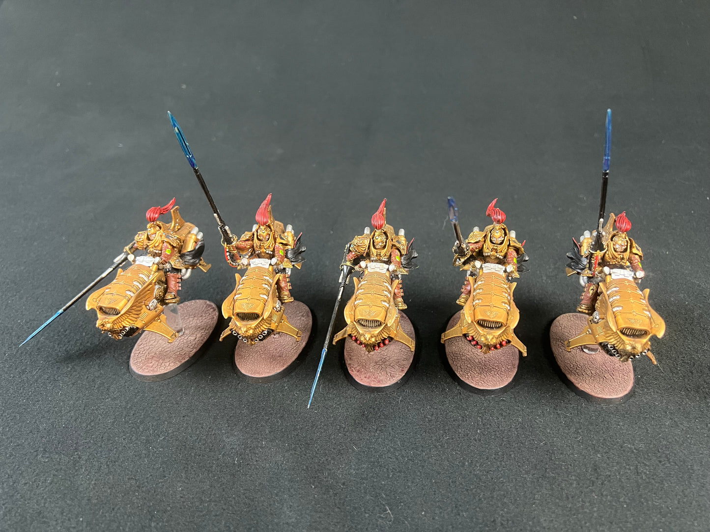 Painted 5x Dawneagle Jetbike Warhammer 40k 3