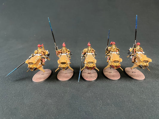 Painted 5x Dawneagle Jetbike Warhammer 40k 3