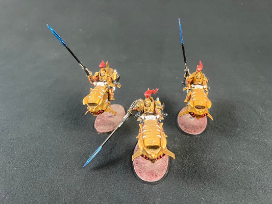 Painted 3x Dawneagle Jetbike Warhammer 40k 2