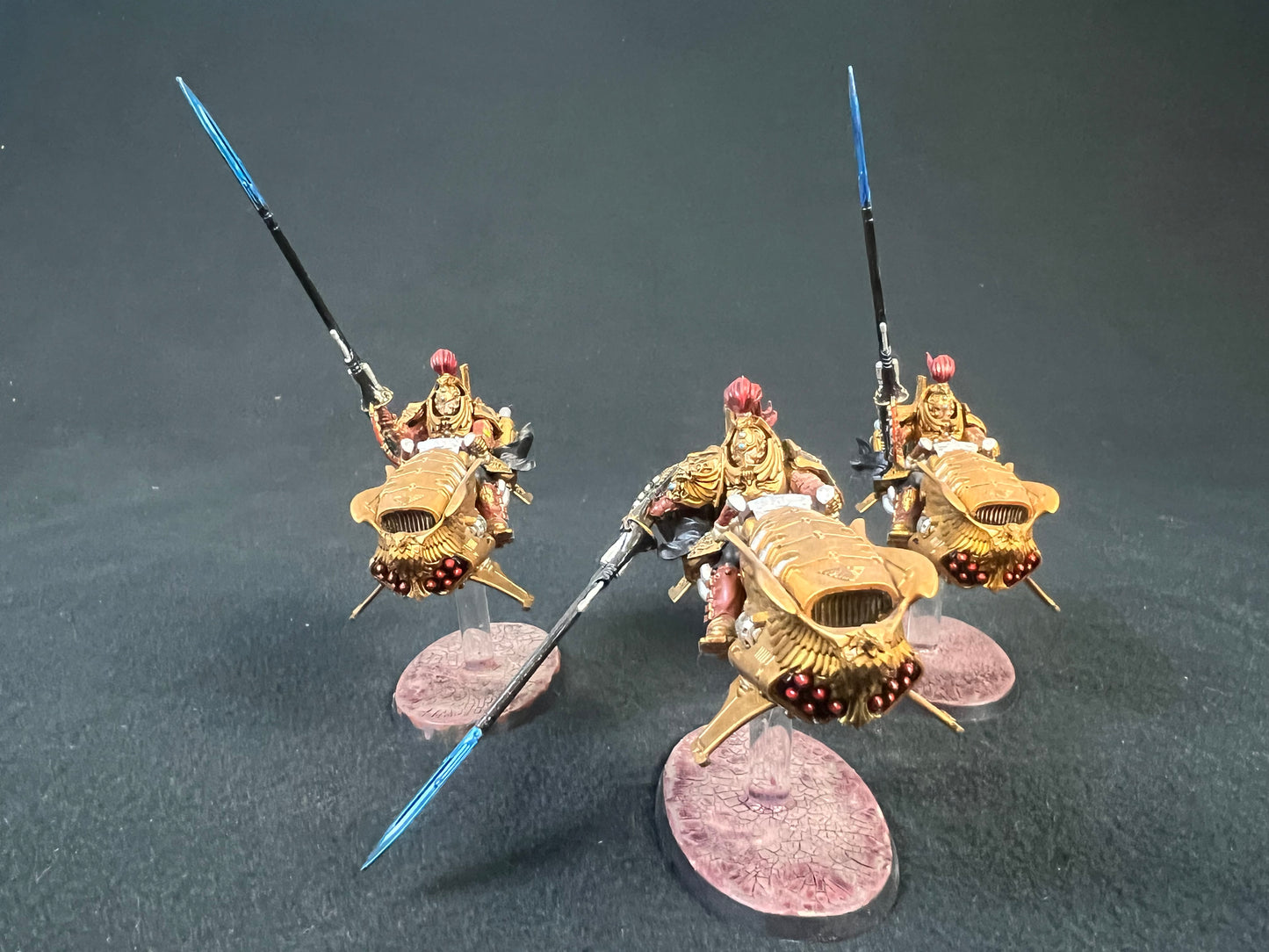 Painted 3x Dawneagle Jetbike Warhammer 40k 2