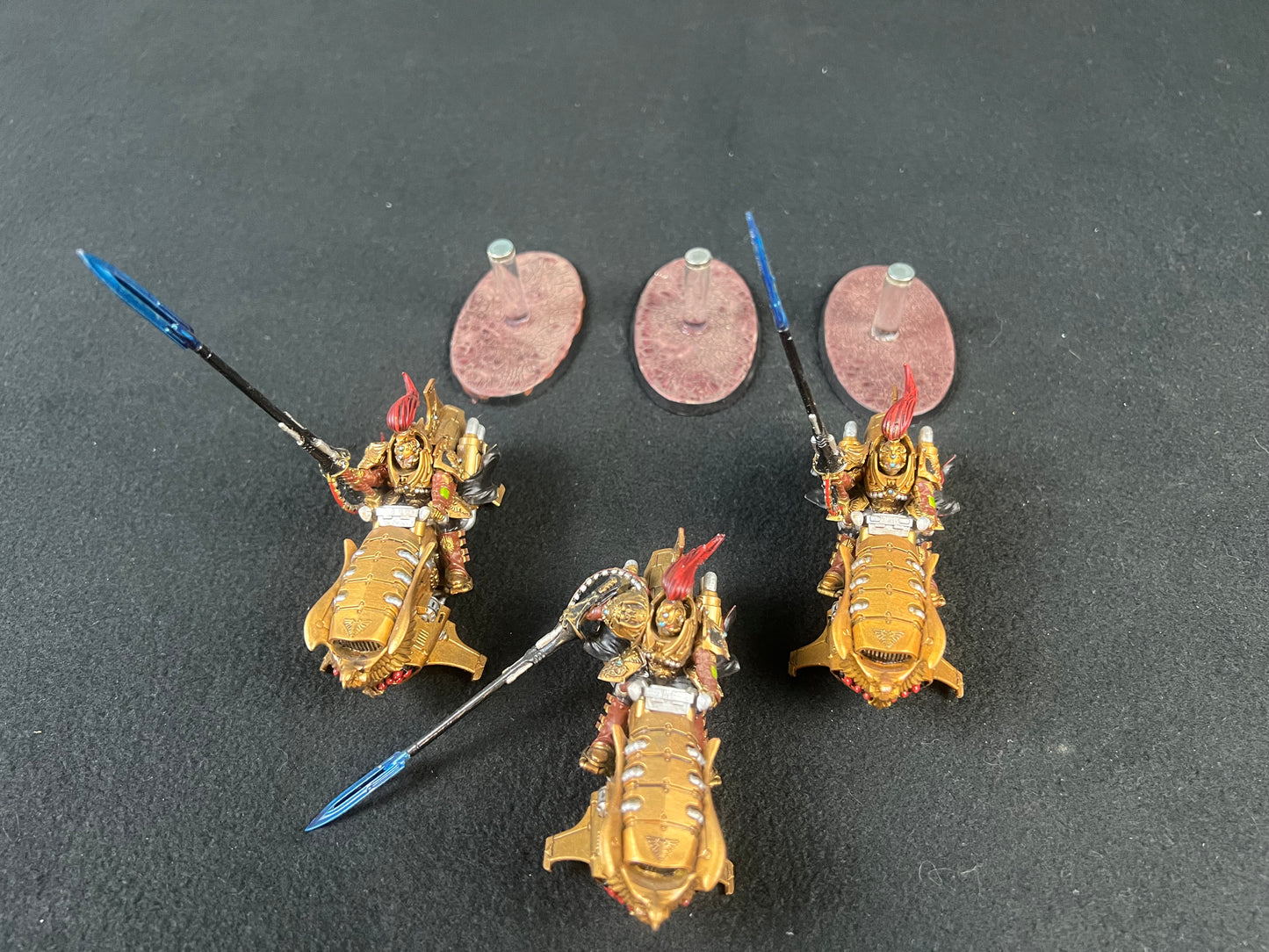 Painted 3x Dawneagle Jetbike Warhammer 40k 2