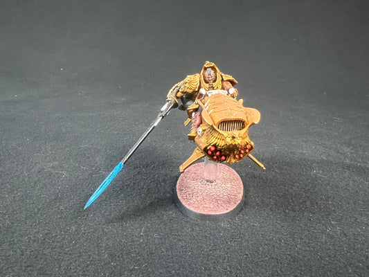 Painted Shield Captain on Dawneagle Jetbike Warhammer 40k