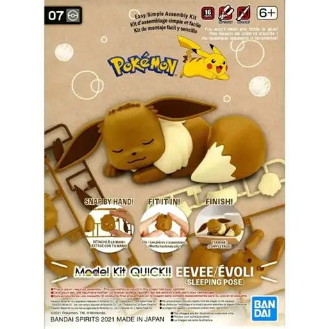 Bandai Pokepla Quick Eevee (sleeping pose) Pokemon