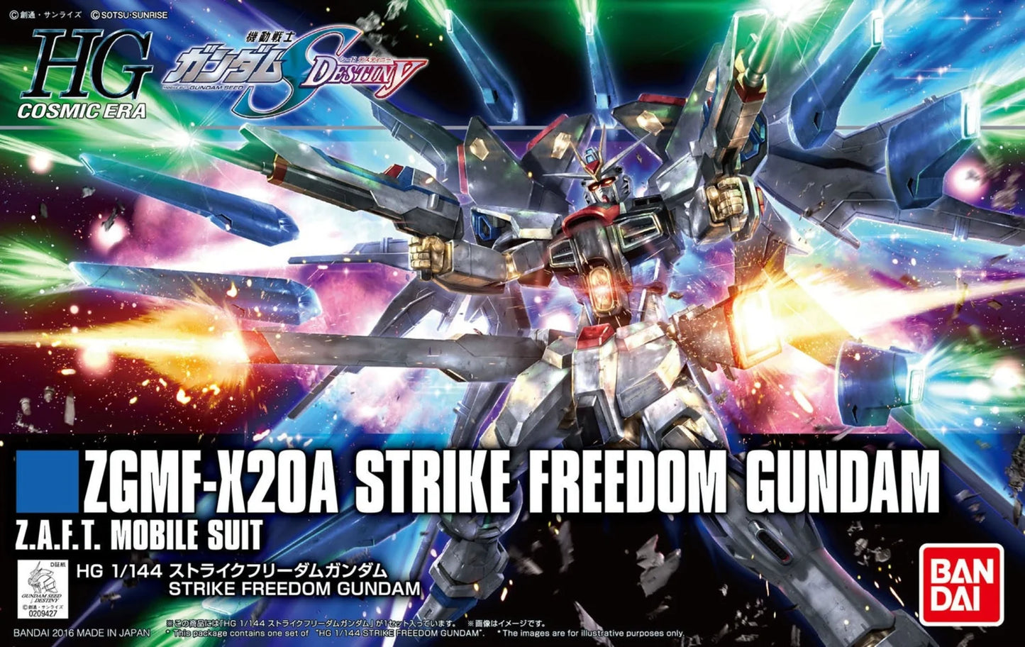 Bandai HGUC 201 GUNDAM ZGMF-X20A STRIKE FREEDOM GUNDAM 1/144 scale kit