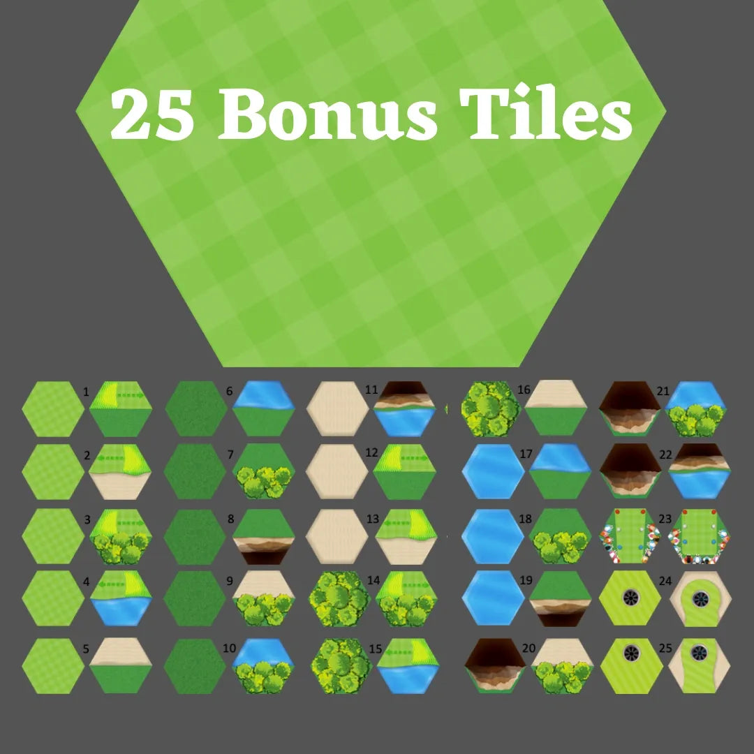 Table Golf Association 25 Bonus Tiles