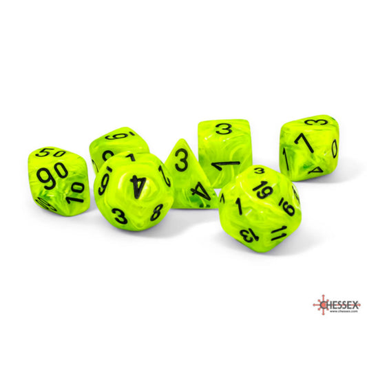 Chessex Vortex Bright Green Black Mega-hedral Dice Set