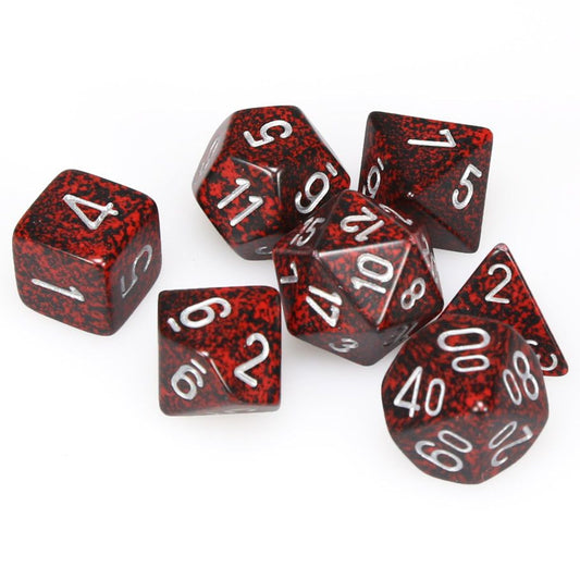 Chessex D&D Dice Speckled Silver Volcano