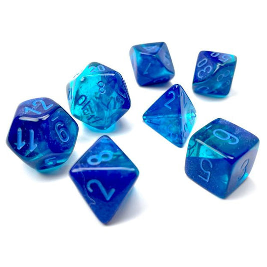 Chessex D&D Dice Gemini Blue Blue & Light Blue
