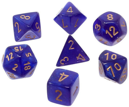 Chessex Borealis Royal Purple/Gold Polyhedral