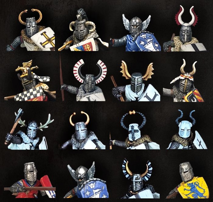 Medieval & Fantasy: Heads, Cloaks, & Shields